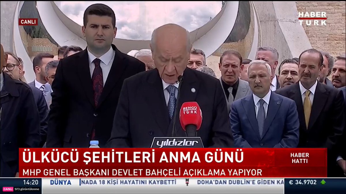 MHP Genel Başkanı Devlet Bahçeli, Sinan Ateş cinayeti nedeniyle hedefte olan Ülkü Ocakları yönetimine sahip çıkmak için hafta sonu kamp yapmıştı. Bugün de Ülkücü Şehitleri Anma günü nedeniyle yaptığı açıklamada mesajlarını sürdürdü. Soruşturmanın şüphelisi Ülkü Ocakları Genel