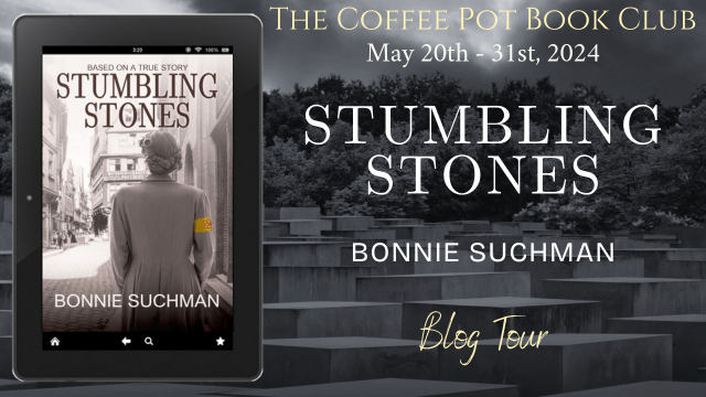 Welcome to Day 6 of our blog tour for ༻*·Stumbling Stones·*༺ by Bonnie Suchman! Check out today's stops, with great posts by Bonnie about the issues Jews faced trying to leave Nazi Germany! thecoffeepotbookclub.blogspot.com/2024/03/blog-t… #HistoricalFiction #FamilyHistory #BlogTour @BonnieSuchman