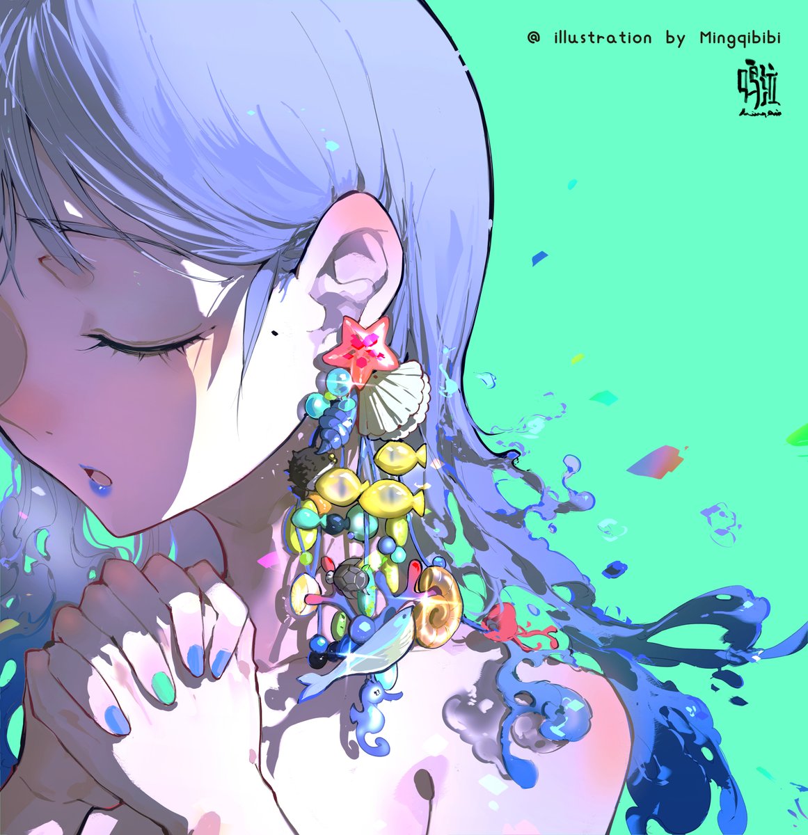 mingqibibi's tweet photo. 海の乙女
「お願い、どうか私の祈りを聞いてください。」
#illusory #illustration #イラスト #オリジナル #オリジナルイラスト #女の子 #conceptart #conceptartist #characterart #artstyle #digitalpainting #digitalartist #digitalillustration #digitaldrawing #seaenvironment https://t.co/51rtfkSQJz
