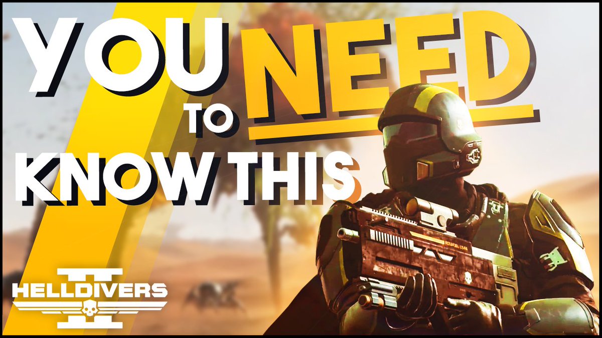 New video is up! 🎥

➡️youtu.be/8gn_Qc3vb9I⬅️

Taking a look at some more things you need to know about Helldivers! 🫡

#helldivers