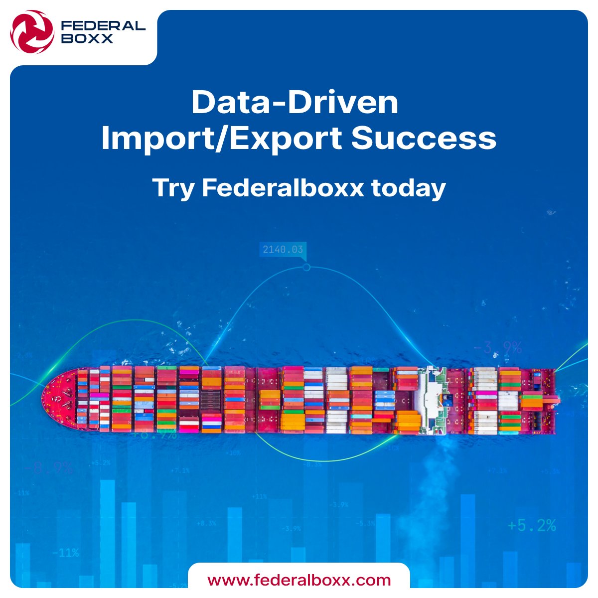 Elevate your trade operations with Federalboxx.com. Our platform harnesses the power of data analytics to provide you with actionable insights, optimizing your import and export processes. Make informed decisions, connect with global partners, and drive business growth.