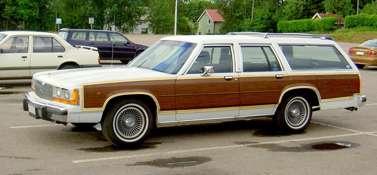 The Ford Country Squire is a series of full-size station wagons that were assembled by American automaker Ford.  Positioned as the top-level station wagon of the Ford division, the  Country Squire was distinguished by woodgrain bodyside trim. From 1950  through the 1991 model