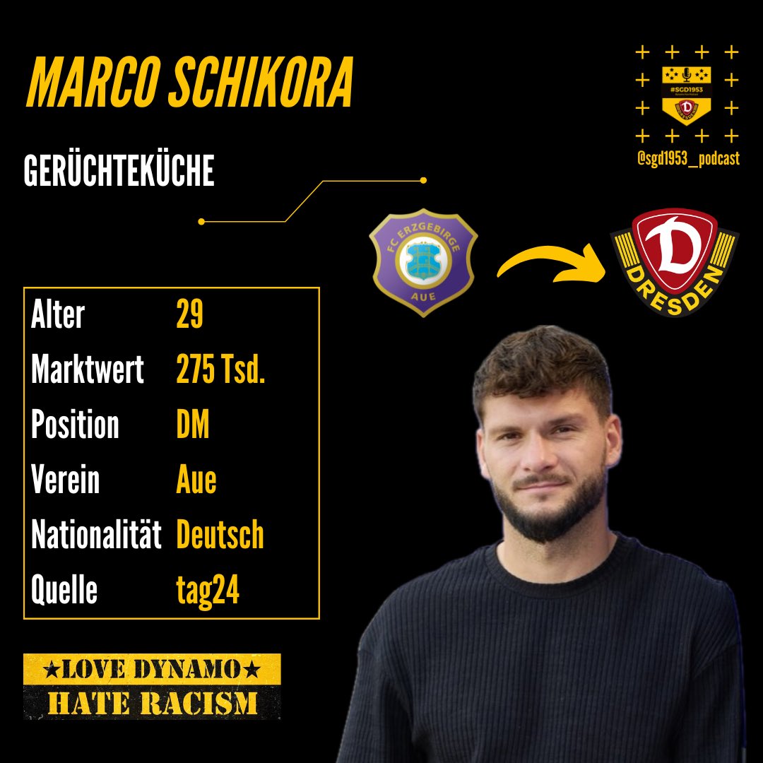 Tag24 bringt mit Marco Schikora einen neuen defensiven Mittelfeldspieler ins Gespräch. Schikora stand im Sachsenpokal jedoch nicht im Kader. 

Genauso wie Danhof liebäugelt er wohl mit einem Wechsel in die 2. Liga.

#sgd1953