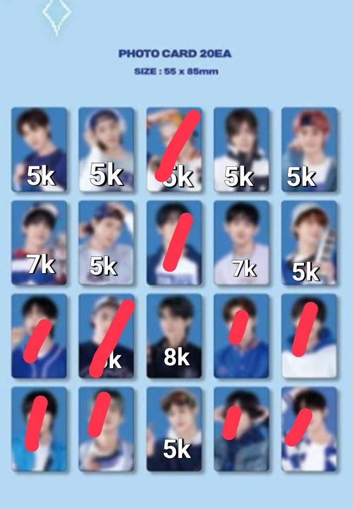 Wts SHARING NCT ZONE OLD SCHOOL VER 

Taeil 5k
Johnny 5k
Yuta 5k
Kun 5k
Doyoung 7k 
Ten 5k
Winwin 7k
Jungwoo 5k
Hendery 8k
Yangyang 5k

Bersih Ina tinggal packing ✅

Wts nct Ina dream wayv 127