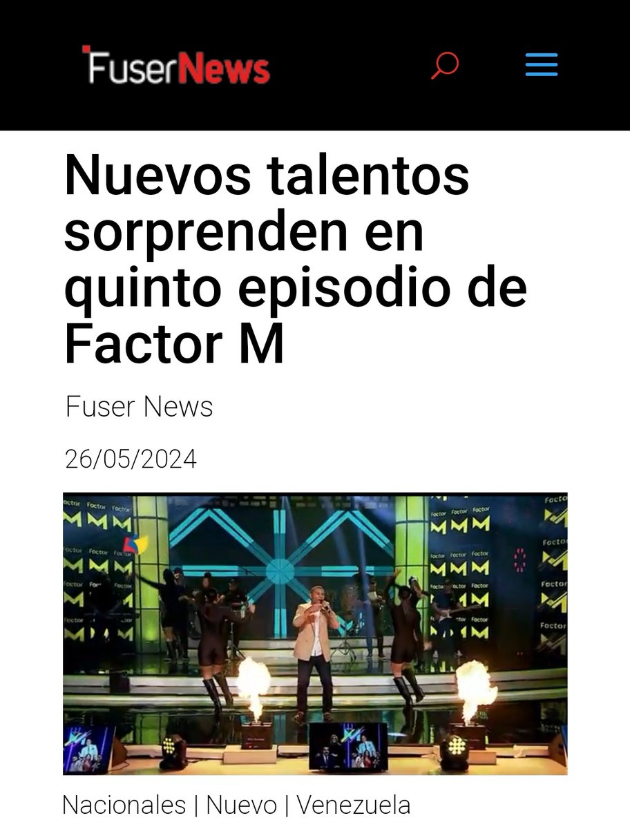 MarcialDeVzla's tweet image. ¡El escenario de Factor M se llenó de talento en su quinto episodio! 🌟🎵

El ganador se llevará una producción discográfica de alto nivel y la gran final promete ser épica en el Poliedro de Caracas el 15 de junio 🎤✨

#FactorM #NicoLike
@NicolasMaduro

fusernews.com/nuevos-talento…