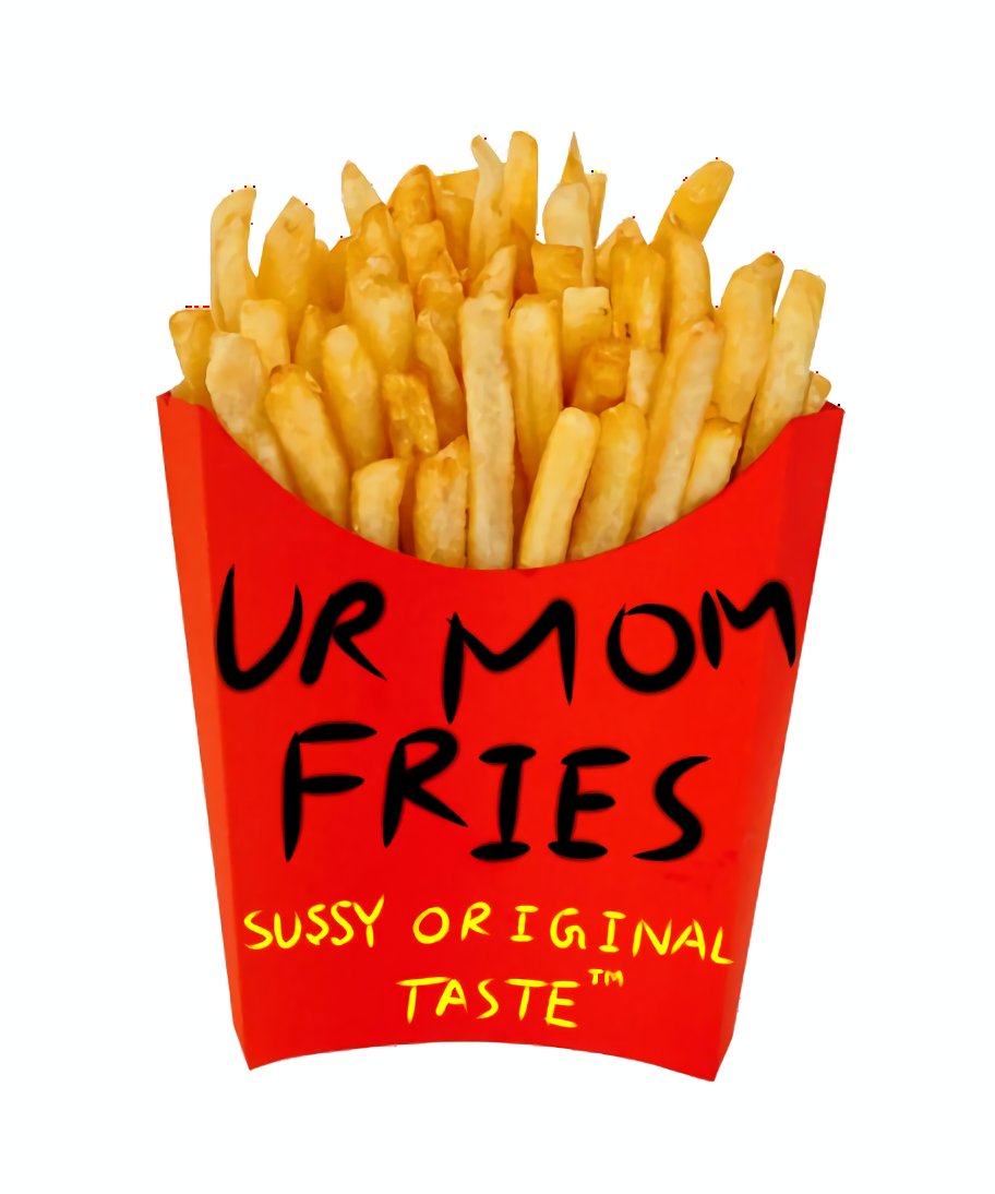 For those who wants my poorly made sussy #vtuberassets! *UR MOM FRIES* & *Sussy Cola* (with a tag: Tastes better than ur bf) 
#freevtuberassets | #VtuberSupport | #vtubers| #vtubestudioassets