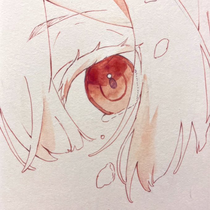 「one eye covered red eyes」 illustration images(Latest)