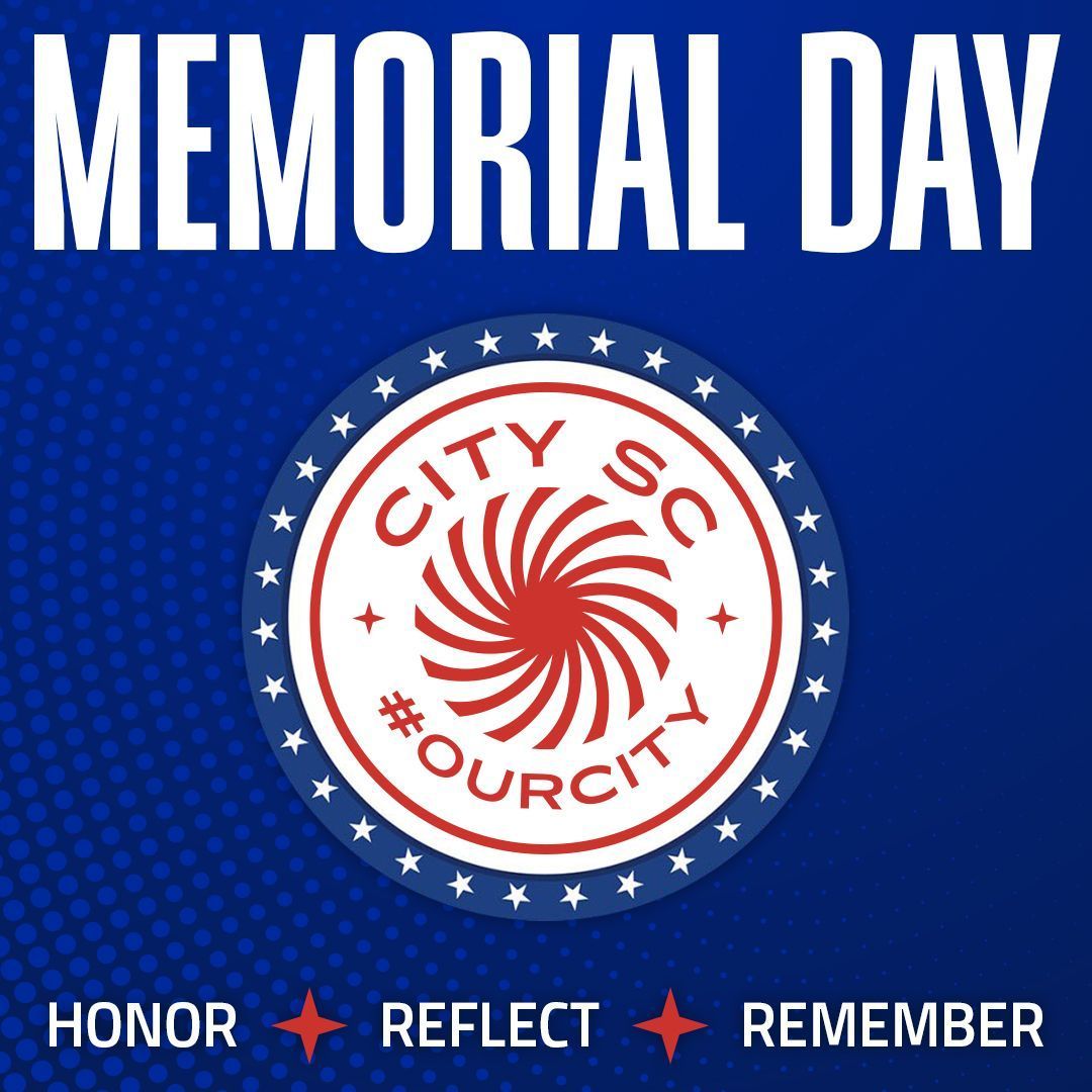 This Memorial Day, City SC pays tribute to its brave heroe and gives a hug thank you all who gave everything to defend our freedoms. 🌟🇺🇸 .❤️🇺🇸🎖 #OurCity #Community #MemorialDay #Respect #WeAreCitySC