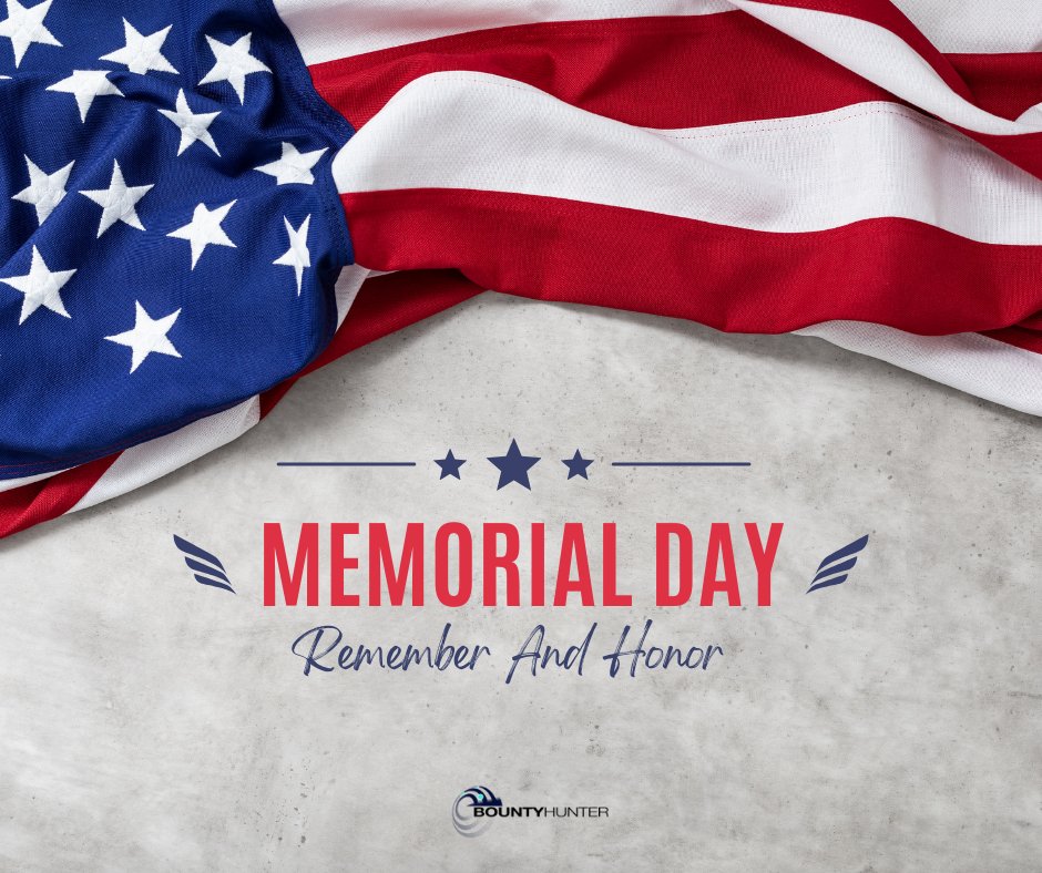 BountyHunterLtd's tweet photo. Honoring The Fallen Heroes on Memorial Day 🇺🇸

Today, we pause to remember and honor the brave men and women who have made the ultimate sacrifice in service to the USA. Their courage, dedication, and love for country inspire us to strive for a better future.

#MemorialDay https://t.co/FrvqYPA0xM