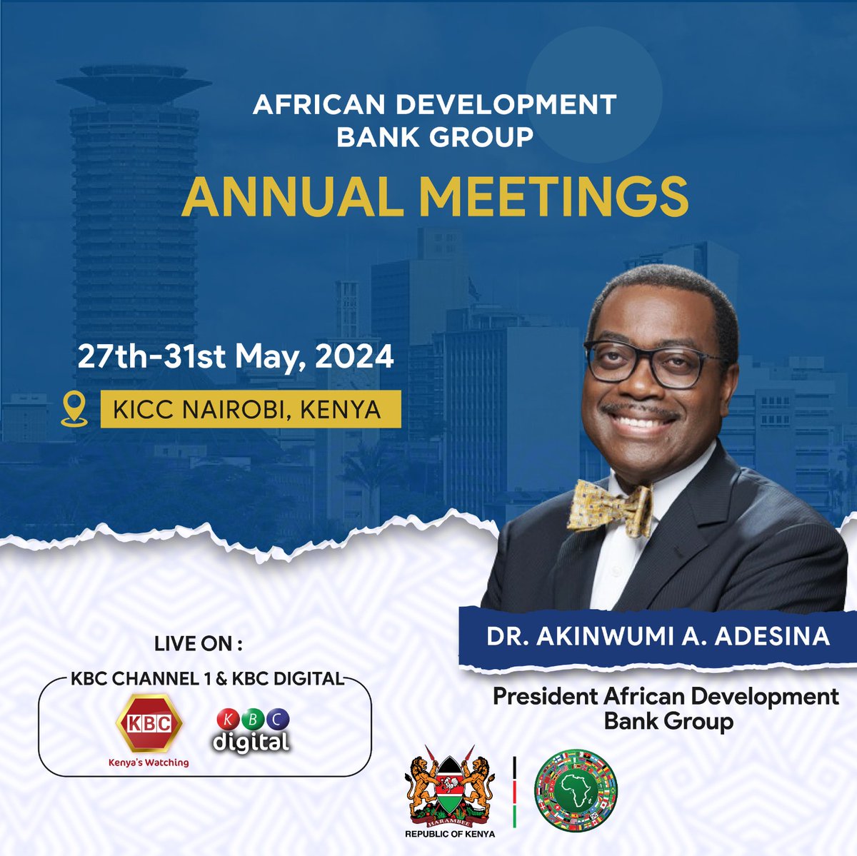 Africa Development Bank 2024 Annual Meetings is underway at KICC, Nairobi #AfDBAM2024