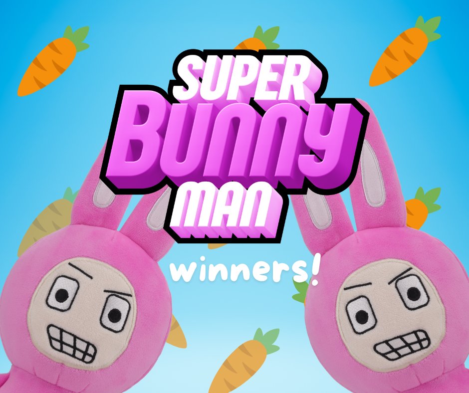 Bunny on a Bunny?! 
We're super excited to announce the winners of our
🥕 1 Year Anniversary Giveaway!🐰

 <a href="/FritzSteuer/">Fritz Steueregger</a> 
<a href="/donateall2022/">donateeverything2022</a> 

Who will be EMBRACING THE CHAOS with their very own cute bunny plushie 🥕🥕

Please check your DMs to claim your prize 🐰