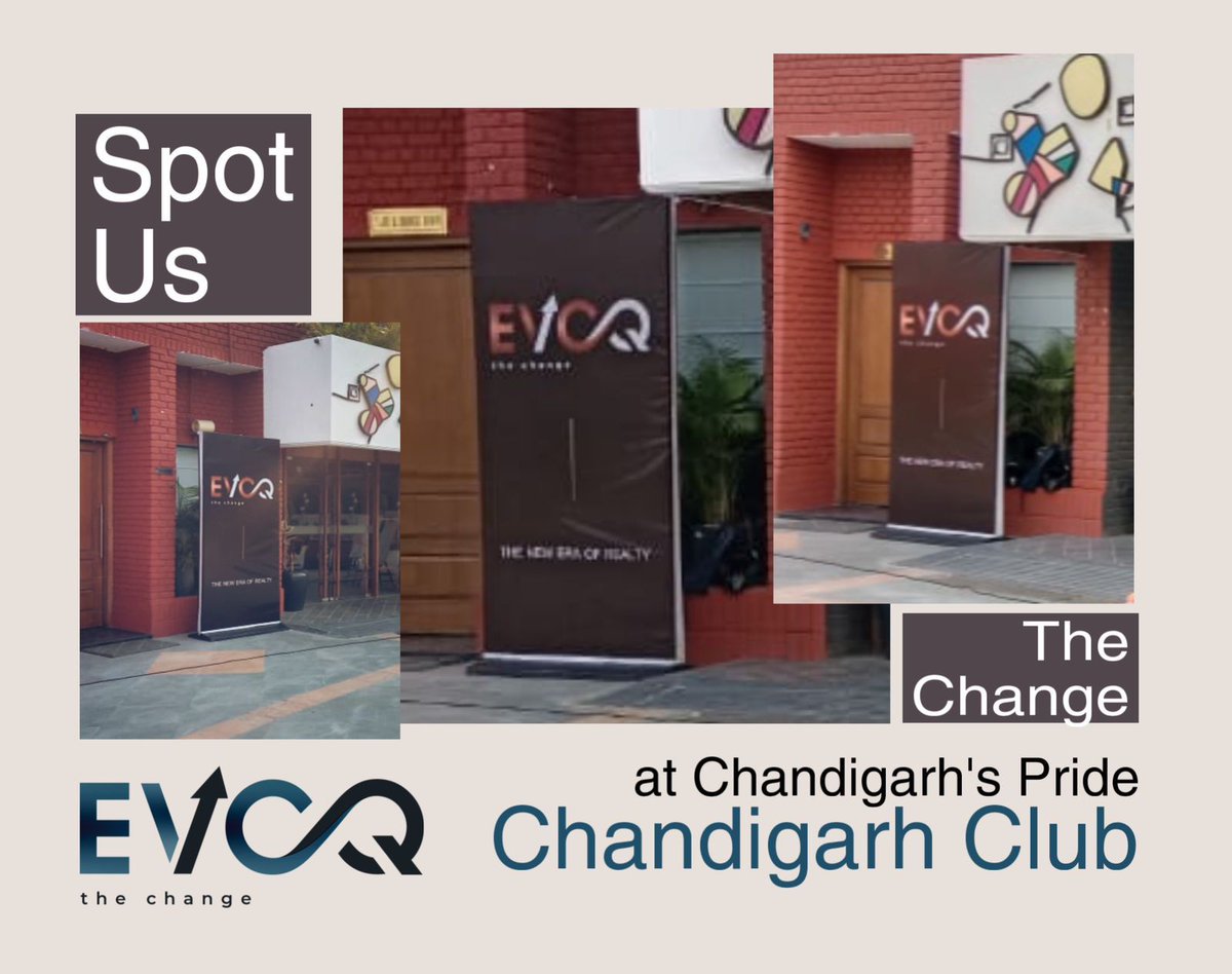 Spot our presence at Chandigarh Club, a haven of prestige and charm. 

Experience a lifestyle crafted for the discerning few, where every detail exudes opulence. Join the elite league of refined living.

EVOQ - The game changer of realty

#EVOQ #BetheChange #NewEra #GameChanger