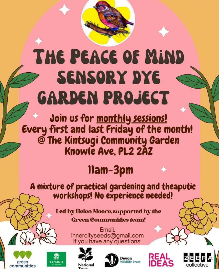 Inner City Seeds (@inner_seeds) on Twitter photo Our PEACE OF MIND workshops start this FRIDAY!❤️Based <a href="/kintsugiuk/">kintsugiprojectuk</a> garden in Keyham, building a sensory garden with areas designed for sitting, resting & teaching! Thank U @PlymouthOctopus <a href="/lives_hidden/">Hidden Lives</a> <a href="/NaturePlymouth/">Nature Plymouth</a> <a href="/nationaltrust/">National Trust</a> <a href="/DevonWildlife/">Devon Wildlife Trust</a> <a href="/realideasorg/">Real Ideas</a> @zebracollective Our PEACE OF MIND workshops start this FRIDAY!❤️Based <a href="/kintsugiuk/">kintsugiprojectuk</a> garden in Keyham, building a sensory garden with areas designed for sitting, resting & teaching! Thank U @PlymouthOctopus <a href="/lives_hidden/">Hidden Lives</a> <a href="/NaturePlymouth/">Nature Plymouth</a> <a href="/nationaltrust/">National Trust</a> <a href="/DevonWildlife/">Devon Wildlife Trust</a> <a href="/realideasorg/">Real Ideas</a> @zebracollective