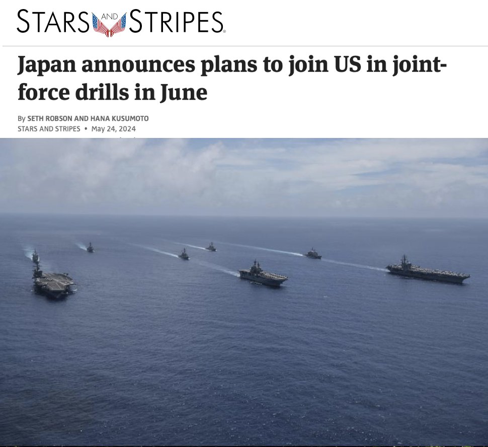 #Japan announces plans to join #US in joint Valiant Shield drills in June One of America’s largest warfighting exercises in the Pacific is getting bigger with the addition of Japanese forces. Troops from both nations will participate in June in Valiant Shield, a biennial drill