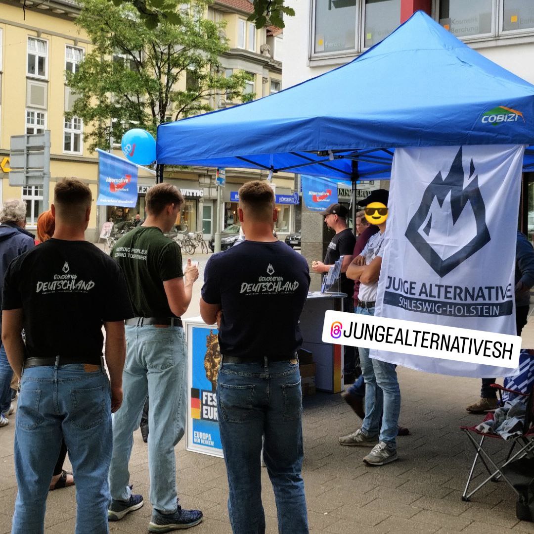 Norddeutschland stabil 💪🏻💙

Vorgestern Infostand in Neumünster 📍
#AfD #JungeAlternative #SchleswigHolstein #Neumünster #Europawahl2024