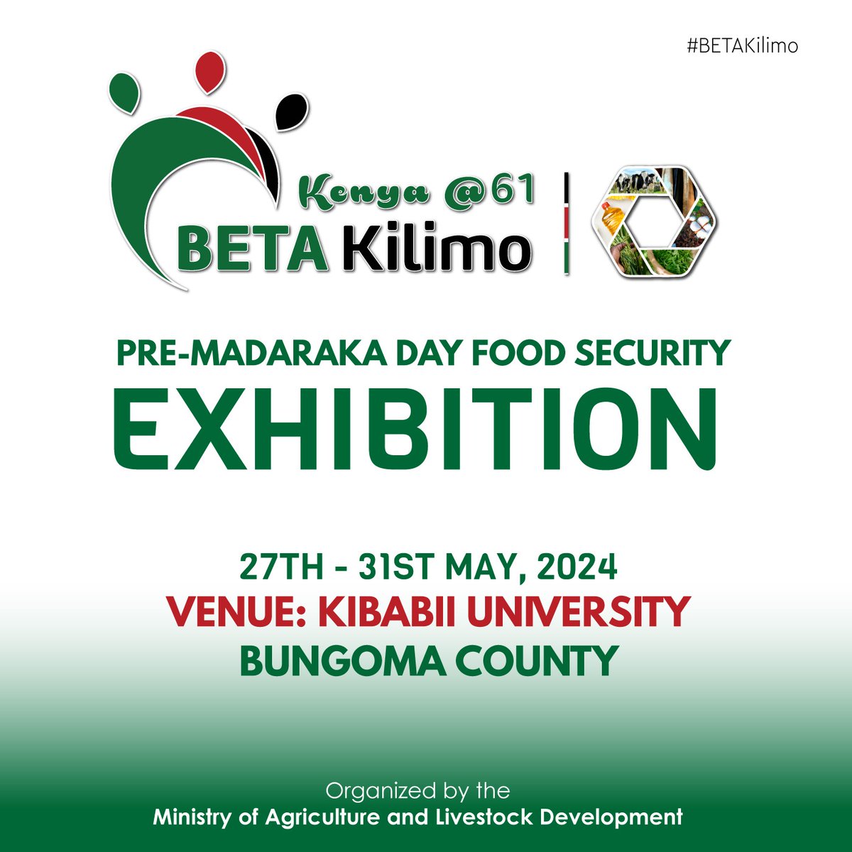 BETA Kilimo Pre-Madaraka Day Food Security Exhibition is underway in Bungoma County. #BETAKilimo