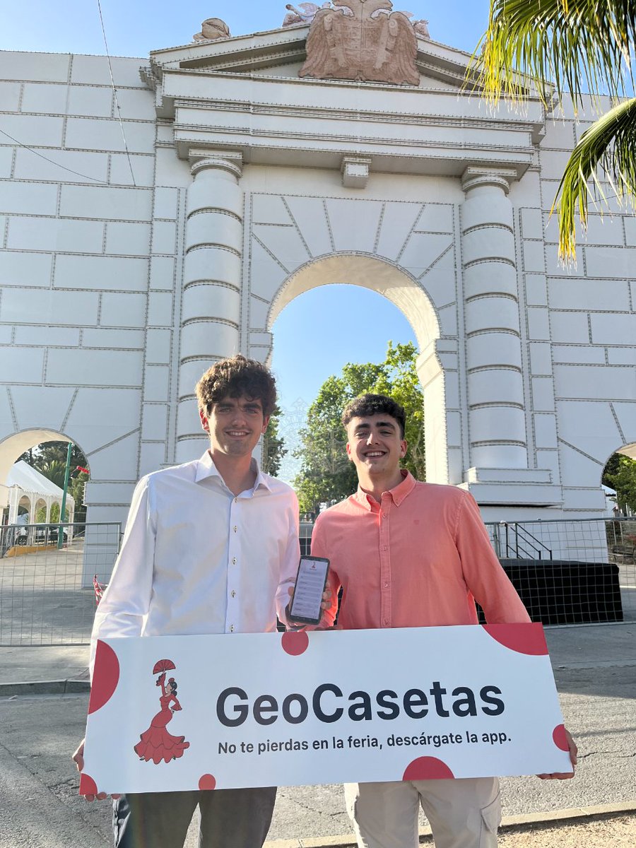 💃 Para no perderte en la feria, ¡descarga #Geocasetas‼️ 👉 Si vas al #CorpusdeGranada debes tener esta app que te ayudará a no perderte dentro de la feria. 👏 Enhorabuena a Enrique y Javier Fernández Velasco, estudiantes de @CanalUGR  Descarga aquí⬇️: ugremprendedora.ugr.es/geocasetas-la-…