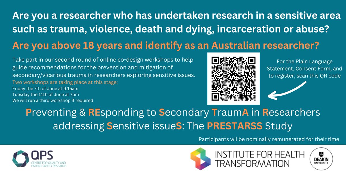 Dr Renee Fiolet (@rfiolet) on Twitter photo <a href="/trish_acullen/">Patricia Cullen</a> and I are running co-design workshops 4 Australian researchers working sensitive topics as part of a project addressing vicarious trauma in research. Join a session to create change! #EMCRs & lived-experience researchers strongly encouraged. redcap.link/04qng3zo <a href="/trish_acullen/">Patricia Cullen</a> and I are running co-design workshops 4 Australian researchers working sensitive topics as part of a project addressing vicarious trauma in research. Join a session to create change! #EMCRs & lived-experience researchers strongly encouraged. redcap.link/04qng3zo