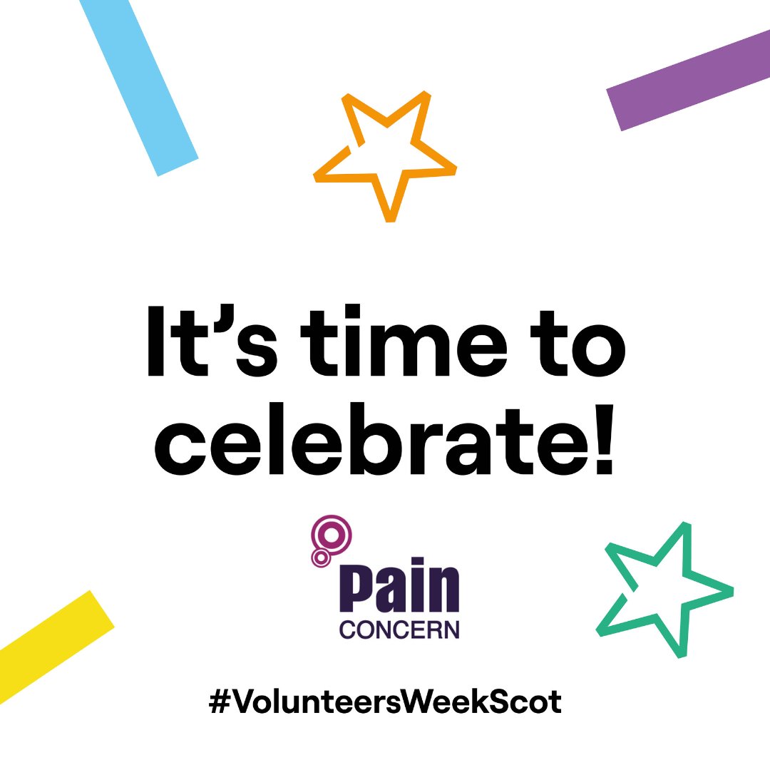 Heads up! Next week is #VolunteersWeekScot and Pain Concern will be celebrating from now 🎉 👀Volunteers should keep an eye out for a few special events that we have up our sleeves. 💗watch this space to find out about our wonderful volunteers.
