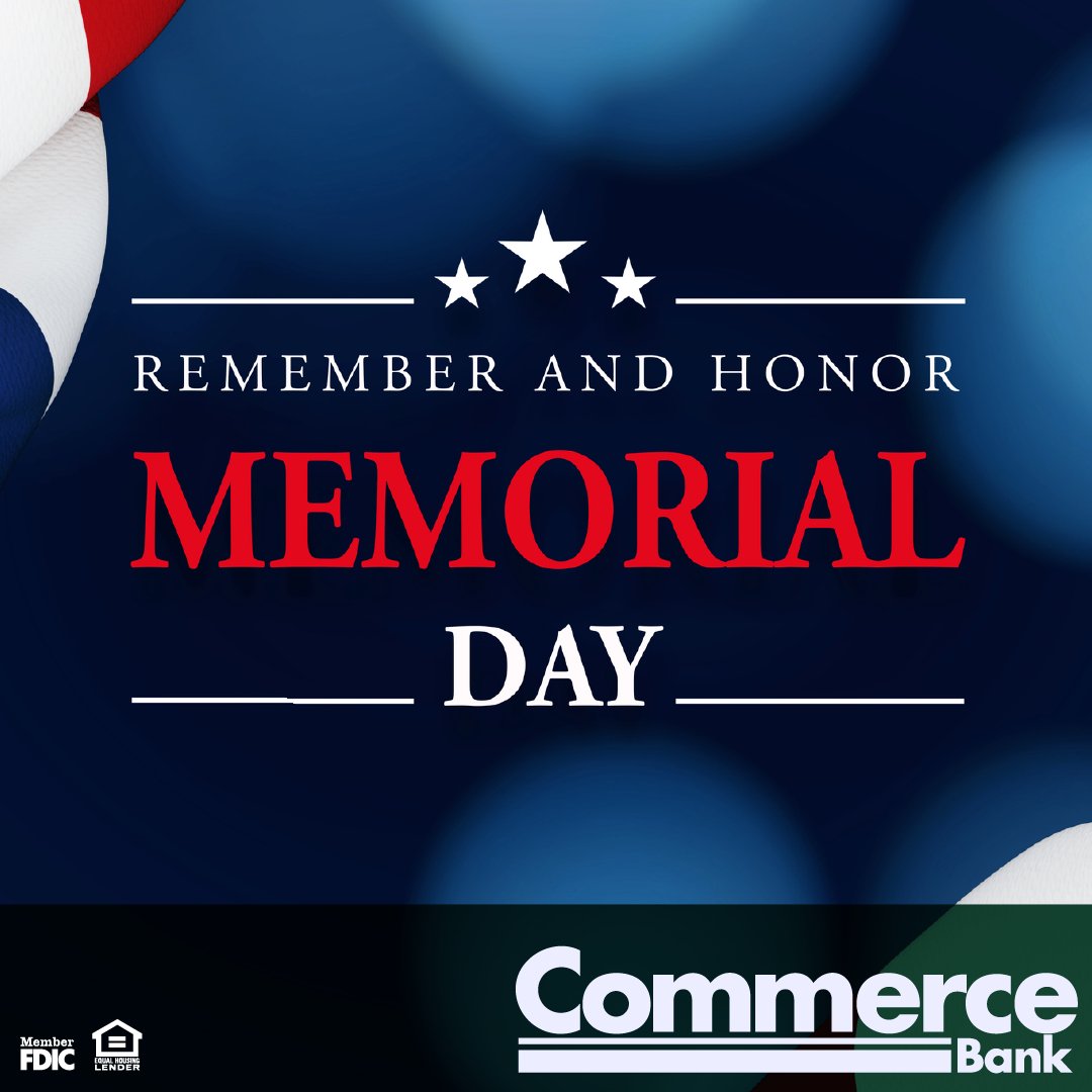 CommerceBk's tweet image. Remember and Honor