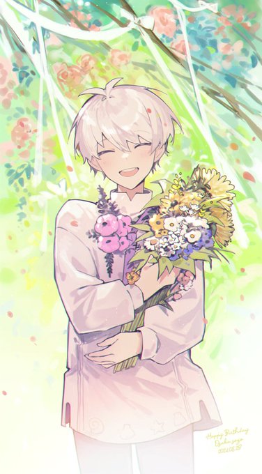 「1boy bouquet」 illustration images(Latest)