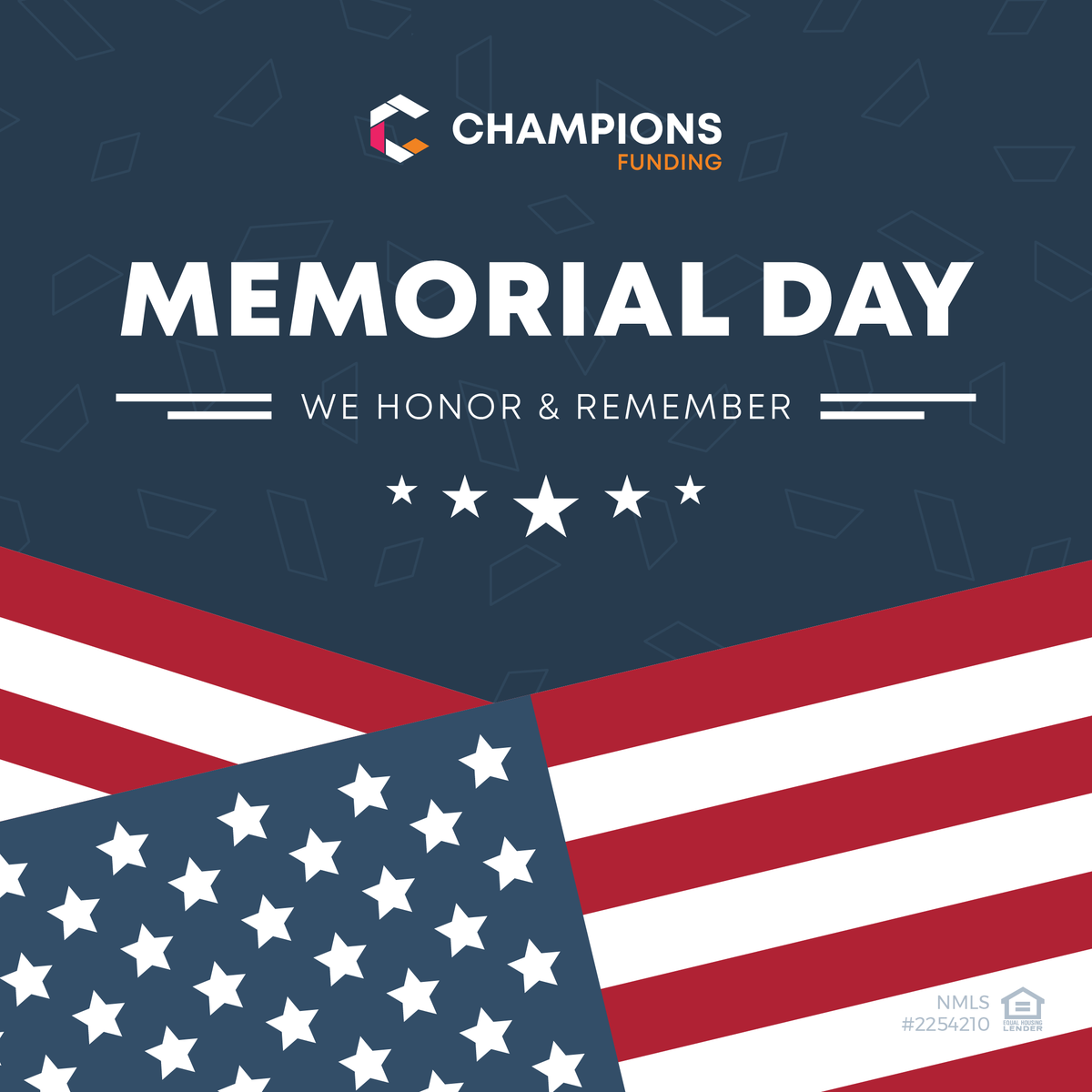 ChampsTPO's tweet photo. This Memorial Day, we join our nation and express our deepest gratitude to those who gave their lives for our freedom. We pledge to honor and remember. https://t.co/YLbluEn5Fu