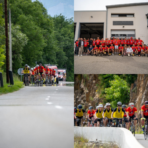 #TCSP04 | Après 657 km de cohésion, de fatigue et d'entraide 💪🏼 Nos 39 cyclistes sapeurs-#pompiers de l'@04UDSP ont atteint la fin de ce parcours avec une surprise pour nos pupilles du 04 🚴🏼 Merci à nos coureurs pour avoir réussi à récolter plus de 20 000€ de dons 👏