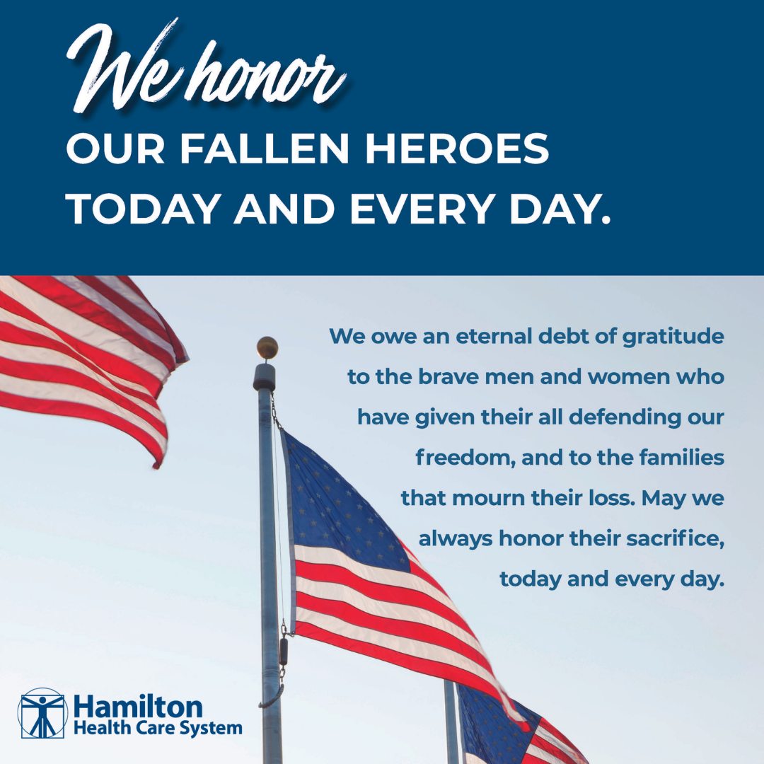 As you gather this Memorial Day, honor and remember those, who made the ultimate sacrifice in service to our nation.