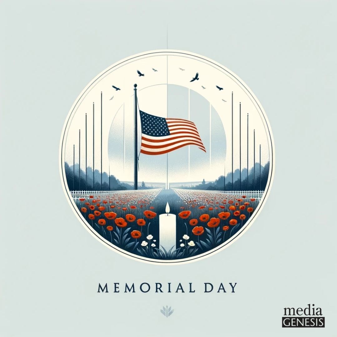 Today we remember and honor the brave men and women who made the ultimate sacrifice for our freedom. At Media Genesis, we salute all the heroes who fought for our country and those who continue to do so. 

#MemorialDay #HonoringOurHeroes#MediaGenesis #DigitalSolutions