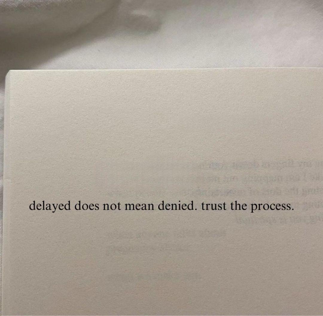 trust the process