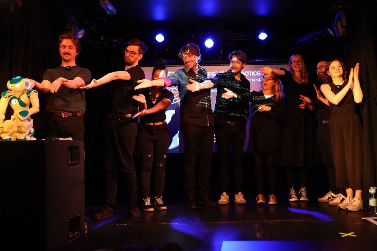 Last show tonight! Come see actors surprised by #AI and LLM-generated lines projected on #XR glasses. We will #improv new kinds of stories for you.
<a href="/KomediaBrighton/">Komedia Brighton</a> <a href="/brightonfringe/">Brighton Fringe</a>
Sun 26 &amp; Mon 27 May, 6pm. komedia.co.uk/brighton/comed…
With <a href="/Alex__Newson/">Alex newson</a> <a href="/Lovell_Ben/">Ben Lovell</a> <a href="/TallTalesSarah/">sarah davies</a>