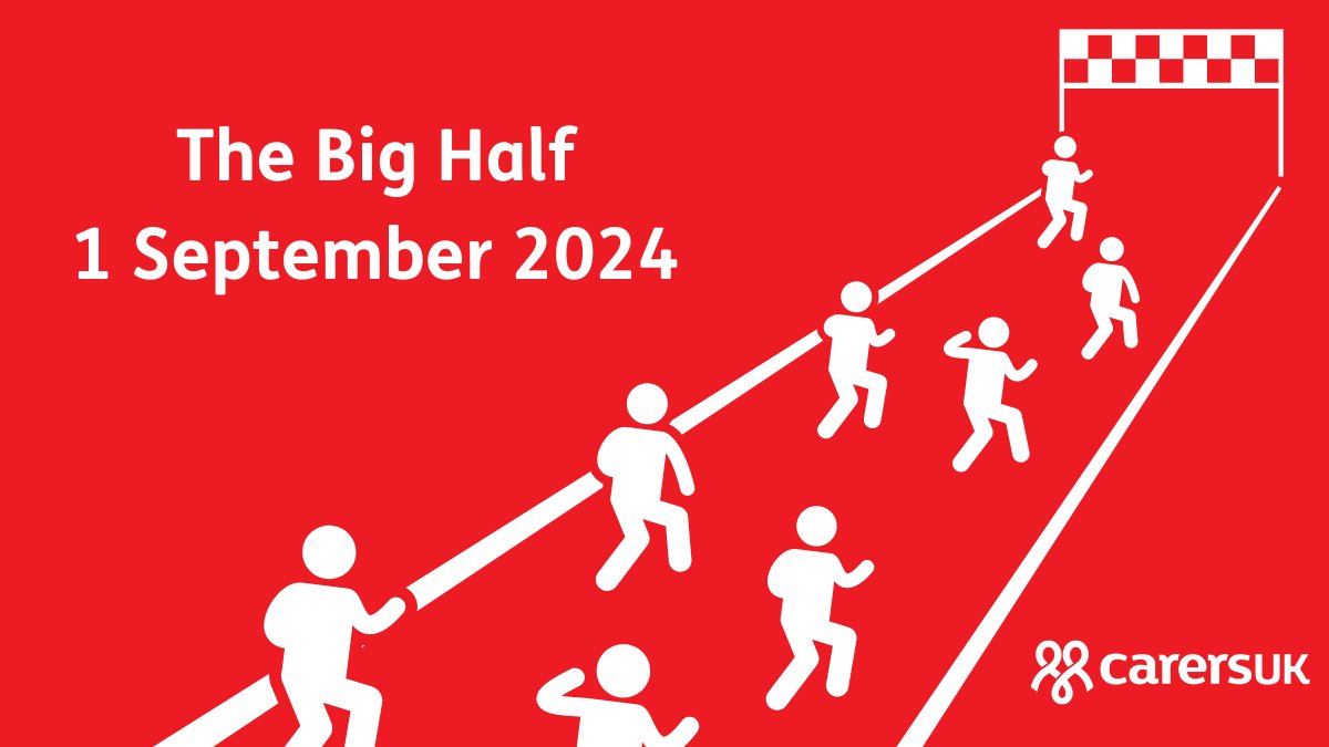 The Big Half is fast approaching! Join #TeamCarers to take part in the 13.1 mile challenge this year! 🏃 Register your interest for a place here: go.carersuk.org/3K139fr?utm_so…