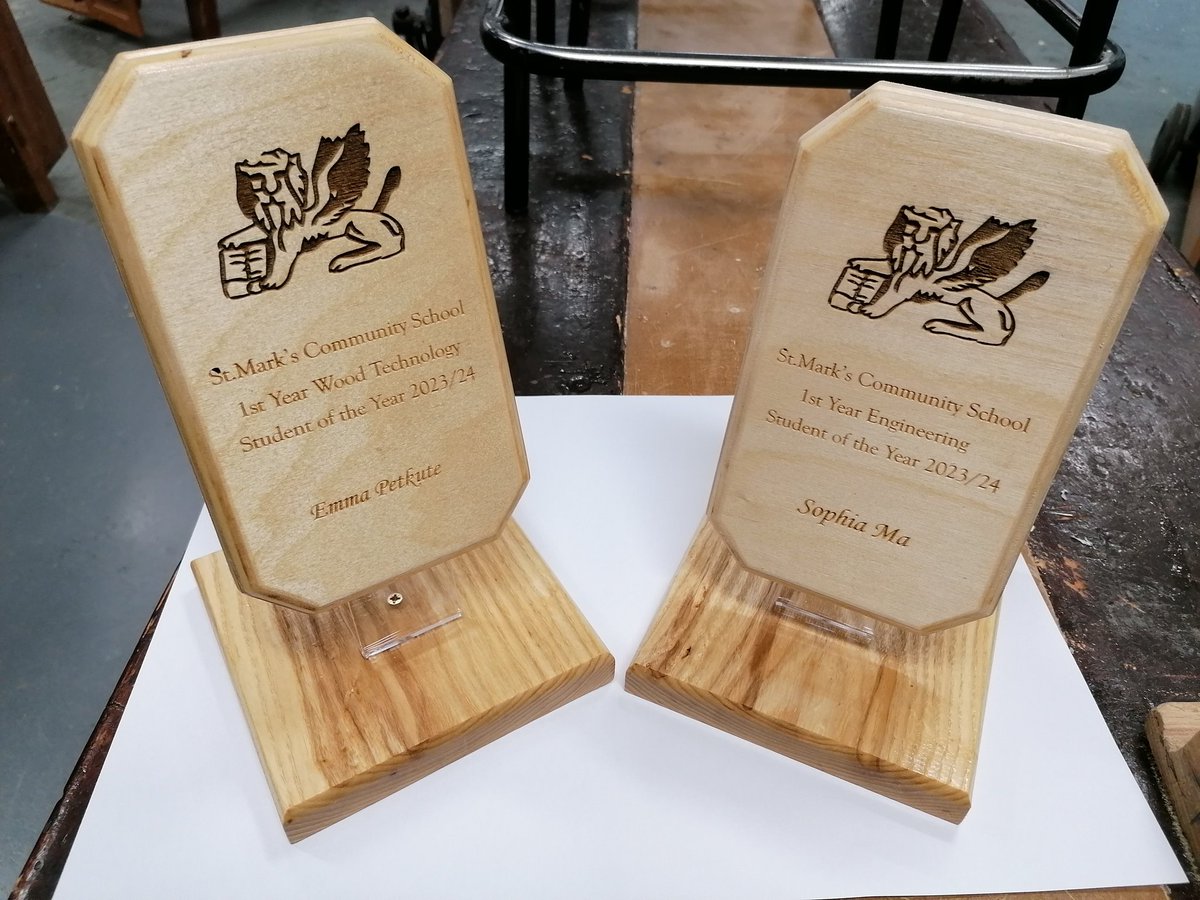 Two very worthy recipients of this year's 1st year Wood Technology and Engineering student of the year awards. A huge well done on a great year's work.
