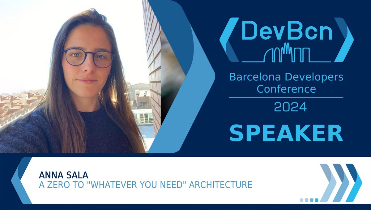 🚀 Join @annasala_ at #devbcn24 for 'A zero to 'whatever you need' architecture'! Learn how to build flexible and scalable frontend architectures tailored to any need. Don't miss this transformative session! Details ➡️ buff.ly/3VgK53j