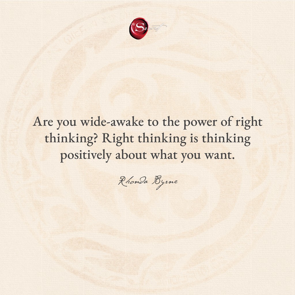 Focus on what you want! Drop a YES if this resonates! ✨

'Are you wide-awake to the power of right thinking? Right thinking is thinking positively about what you want.'

#RhondaByrne #TheSecret #lawofattraction #loa #visualization #manifestation #askbelievereceive