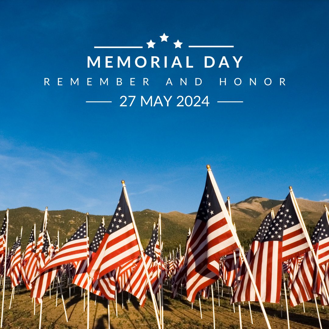 Today, we honor and remember all those who made the ultimate sacrifice for our country.

#MemorialDay #NeverForget