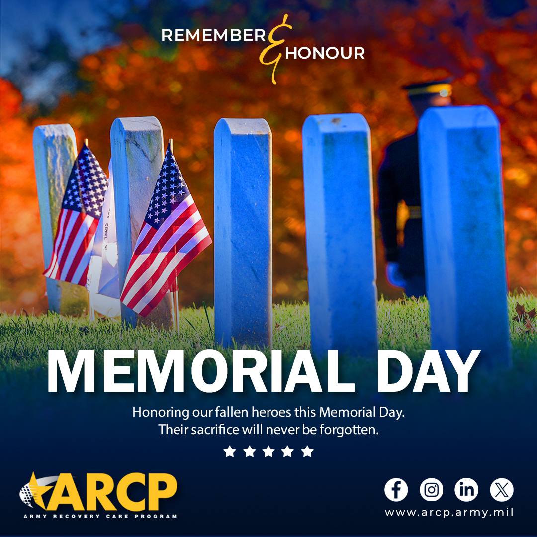 On this #MemorialDay, we want to thank all of those who made the ultimate sacrifice.

#ARCP #NeverForget #NeverForgotten #RememberTheFallen #HonorTheBrave #FallenHeroes #MilitaryAppreciation #MemorialWeekend #HonoringHeroes