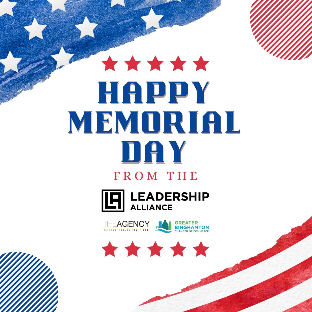 The Leadership Alliance offices will be closed today in honor of Memorial Day, we will see you Tuesday May 28th!