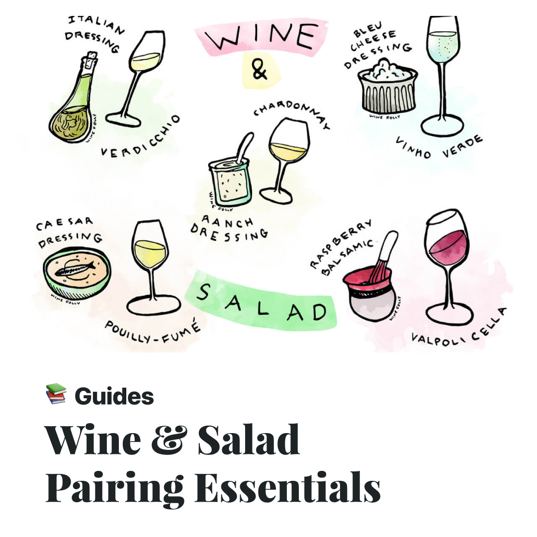 Not one, not two, but 10 fool-proof wine and salad pairings 🥗 The secret is in the dressing. What's your go-to salad and wine duo? Find out more → winefolly.com/wine-pairing/w… #wine #winelover