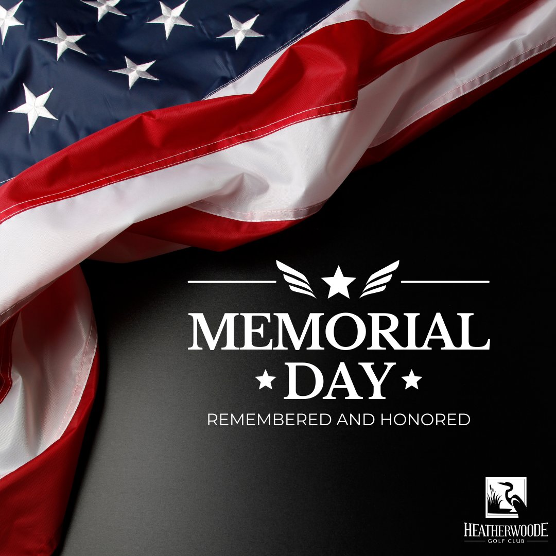 Today we remember our fallen service members for their ultimate sacrifice. 
@heatherwoodegc #heatherwoodegc #ohiogolf #springboro #springboroohio #swohiogolf #MemorialDay