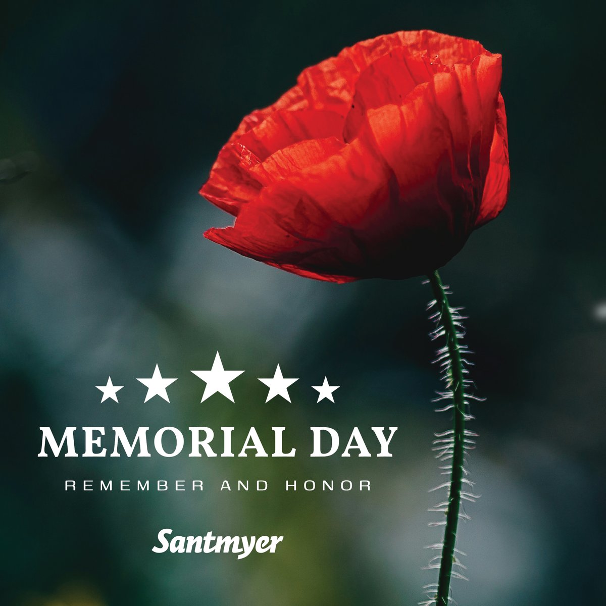 Today we remember and honor the military soldiers who made the ultimate sacrifice protecting our freedom. We offer our sincerest gratitude for a debt we can never repay. 

#LandOfTheBrave #ThankYouSoldiers #Remember #MemorialDay #Santmyer