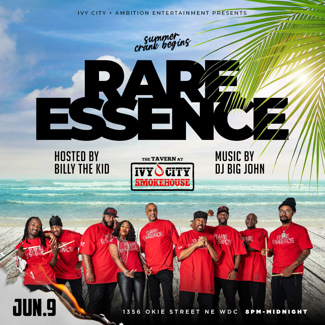 We are returning to Ivy City Smokehouse on Sunday, June 9!  Kick off Summer with us and DJ Big John!

Hosted by Billy The Kid

Doors at 8:00P

For tickets rareessence.tix.to/RareEssenceIvy…