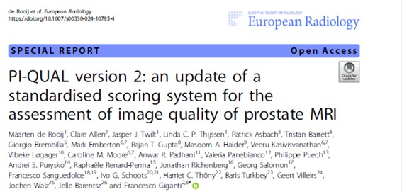 '#Prostate #MRI quality is essential for clinical decision making (e.g. #prostatebiopsy). The new PIQUAL v2 score provides better guidance on MRI #quality assessment and its clinical utility/application',  @F_Sanguedolce in #PuigvertinScience 👇🏽 🔗pubmed.ncbi.nlm.nih.gov/38787428