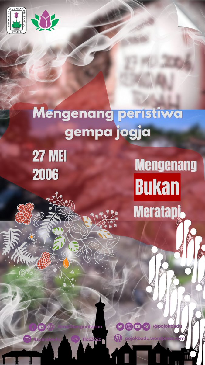 PojokBadu's tweet photo. Mengenang Peristiwa Gempa Jogja 
27 Mei 2006 https://t.co/oG9a0j7hyC