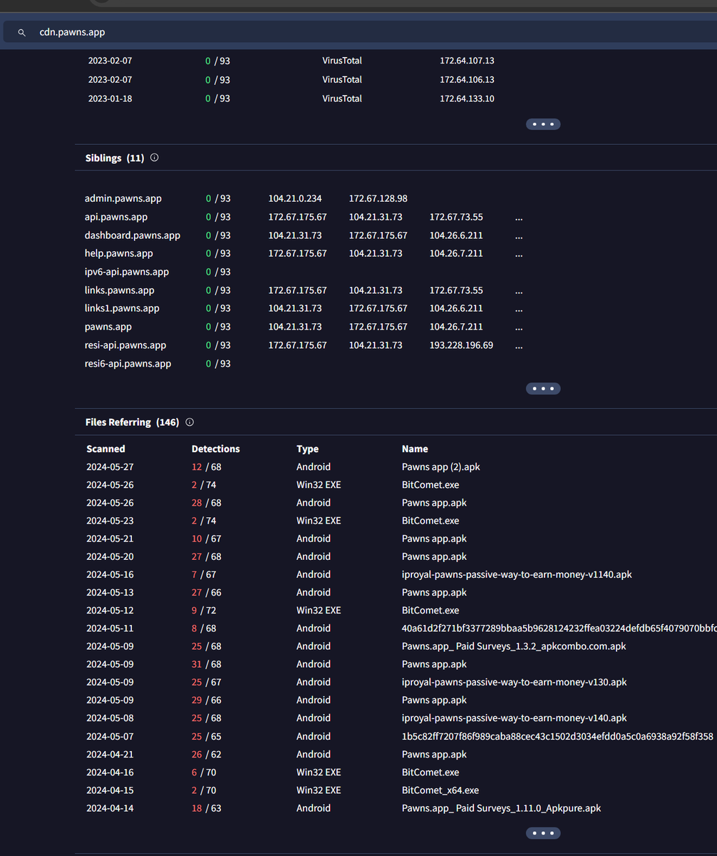 banthisguy9349's tweet photo. 89.190.156.248 observed to have several files active related to #iproyal #pawns
https://t.co/nT4Q059SH0
/k 4533ac9eae4527f7b5bfde3a5986180e17b83a7870b76d099b11f9ab723cb7ae

/arch64
95aa55faacc54532fdf4421d0c29ab62e082a60896d9fddc9821162c16811144

https://t.co/hSeouZzgFf https://t.co/lGwS2sVRHH