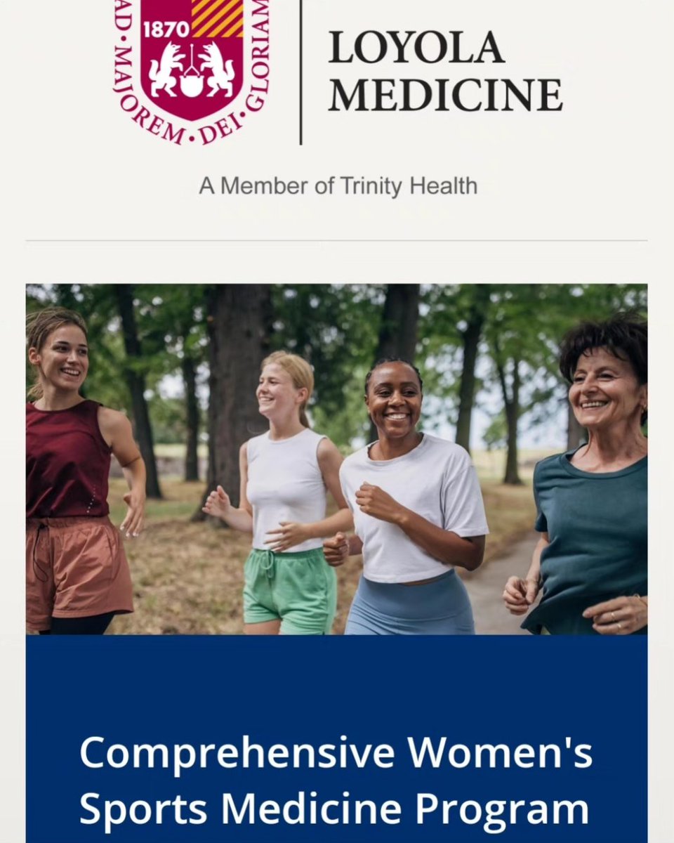 Mary Mulcahey (@marykmulcaheymd) on Twitter photo I'm excited to announce the launch of the Loyola Women's Sports Medicine Program!
rb.gy/f2bgi7
#orthotwitter #femaleathlete <a href="/LoyolaMedMD/">Loyola Medicine MD</a> <a href="/LoyolaOrthoRes/">Loyola Orthopaedic Residency</a> <a href="/LoyolaSportsMed/">Loyola Sports Medicine</a> I'm excited to announce the launch of the Loyola Women's Sports Medicine Program!
rb.gy/f2bgi7
#orthotwitter #femaleathlete <a href="/LoyolaMedMD/">Loyola Medicine MD</a> <a href="/LoyolaOrthoRes/">Loyola Orthopaedic Residency</a> <a href="/LoyolaSportsMed/">Loyola Sports Medicine</a>