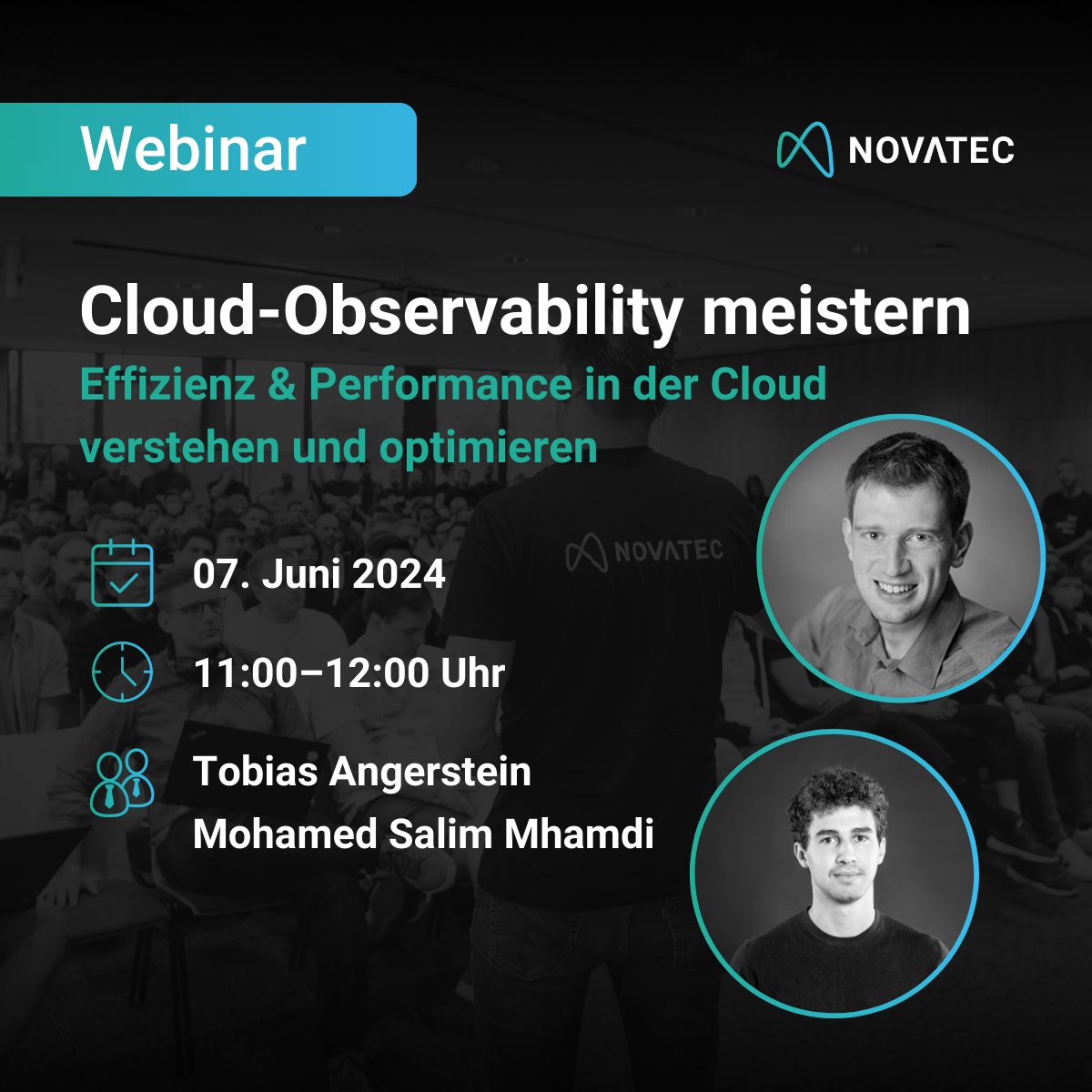 Cloud Observability: Dein Schlüssel zu mehr Effizienz und Leistungsfähigkeit 🚀

👉  Jetzt kostenlos anmelden &amp; spannende Ansätze entdecken: novatec-gmbh.de/webinar/cloud-…

📅  07.06.2024, 11–12:00 Uhr
📍 Bequem remote via Zoom – den Link erhältst du per Mail.