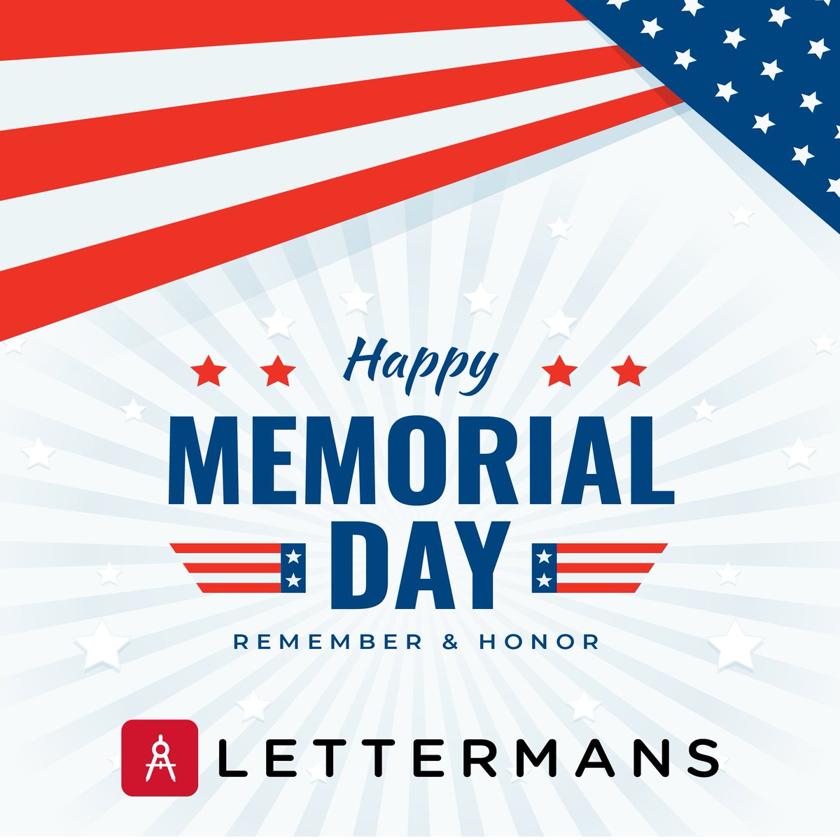 Lettermans's tweet photo. Honoring the Brave 🇺🇸 This Memorial Day, we remember and honor the heroes who made the ultimate sacrifice for our freedom. Their courage and dedication will never be forgotten. Wishing everyone a peaceful Memorial Day.

#MemorialDay #HonorAndRemember #Lettermans https://t.co/bWupAg2djf