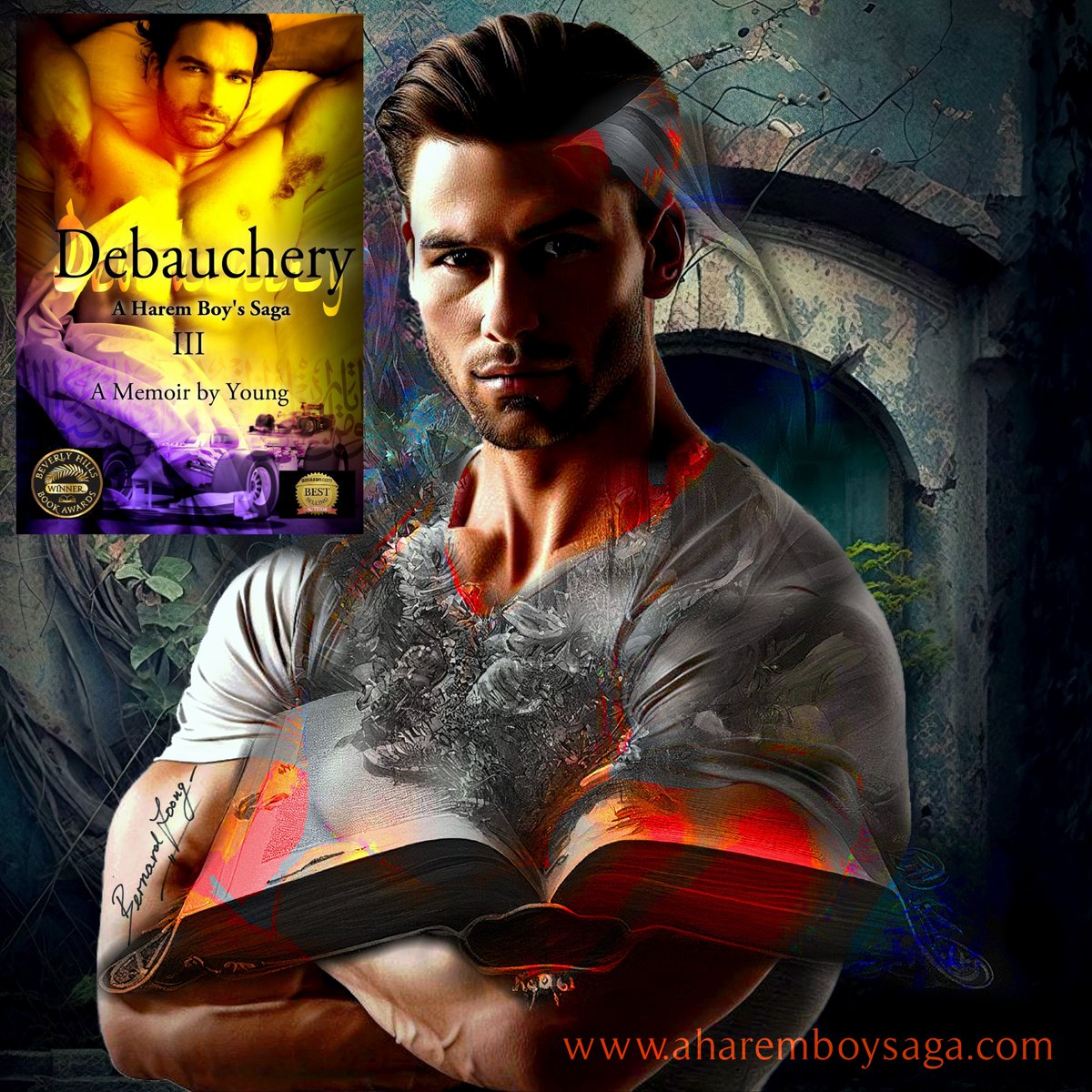 My cat thinks reading DEBAUCHERY getBook.at/DEBAUCHERY is Hot! This is the 3rd book to a sensually captivating memoir about a young man coming of age in a secret society & a male harem. #AuthorUproar #BookBoost
