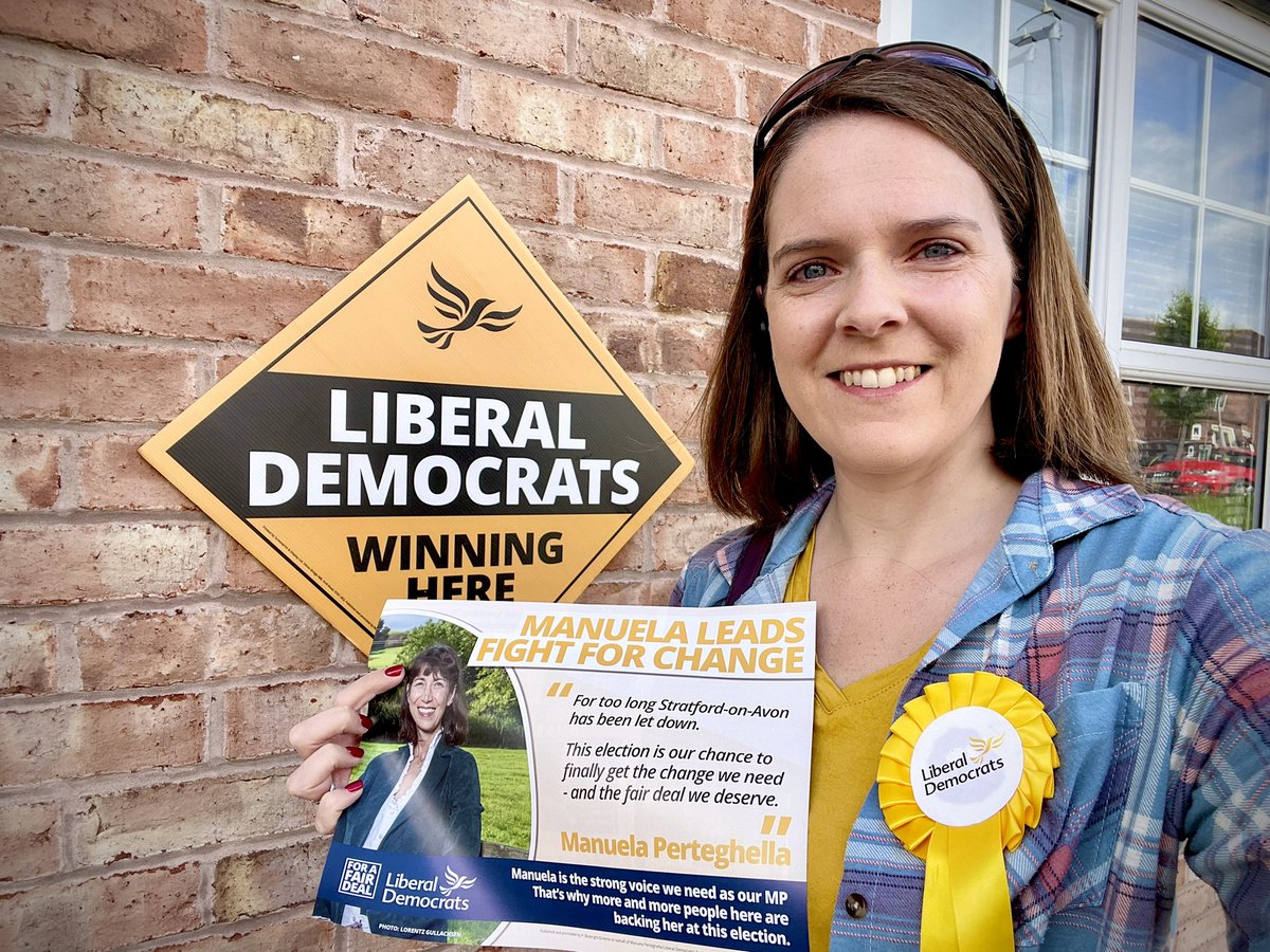 🗳️General Election on Thursday 4th July 🔶Vote for Manuela Perteghella @MP4Stratford to be the next MP for Stratford-on-Avon ☝️If you would like to help in any way to get Manuela elected, please get in touch